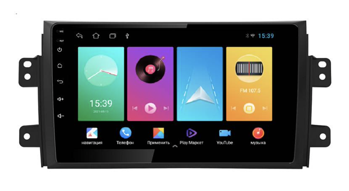 Магнитола FarCar D124M для Suzuki SX4 I 2006-2014 на Android 8.1 - фото 199140