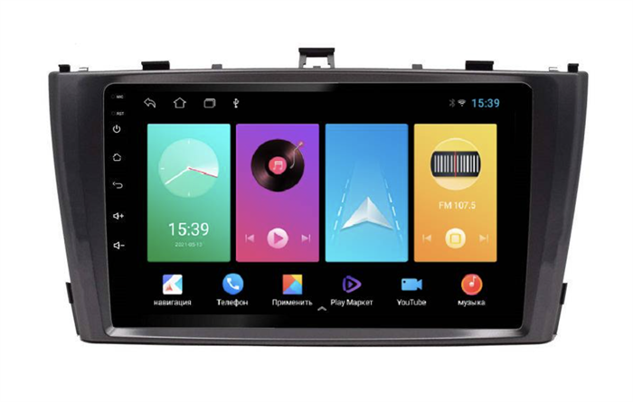 Магнитола FarCar D1224M для Toyota Avensis III 2009-2015 на Android 8.1 - фото 199152