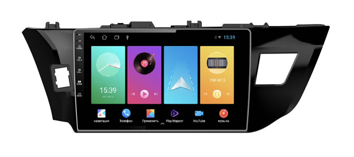 Магнитола FarCar D307M для Toyota Corolla XI 2013-2015 на Android 8.1 - фото 199172