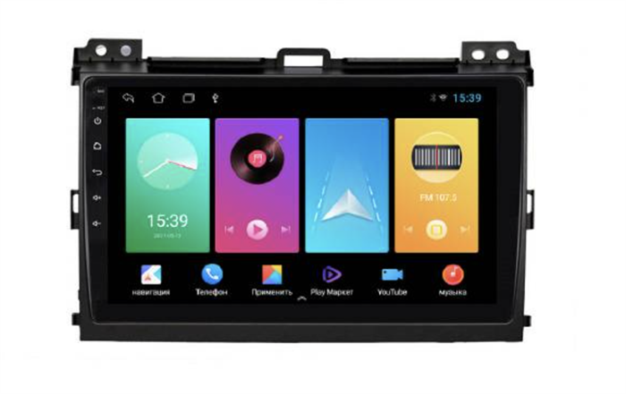 Магнитола FarCar D456M для Toyota Land Cruiser Prado 120 2002-2009 на Android 8.1 - фото 199196