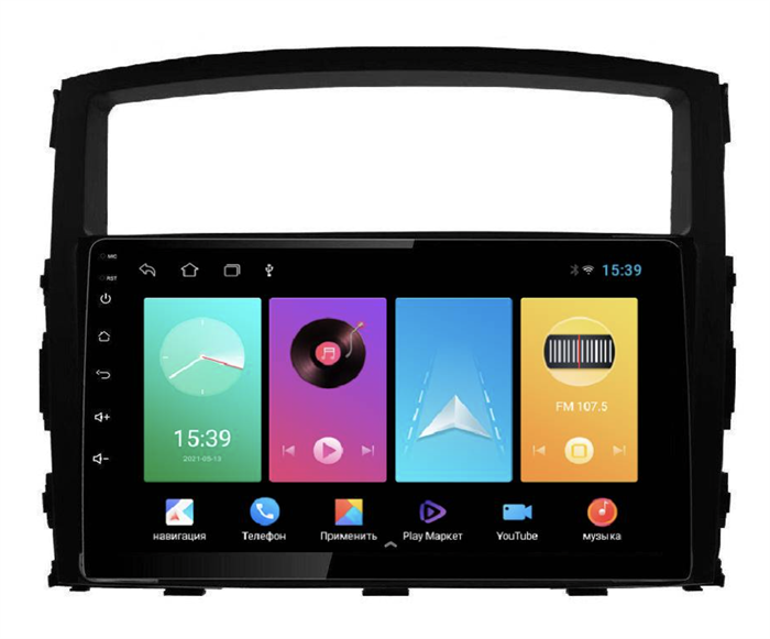 Магнитола FarCar D1009M для Mitsubishi Pajero IV 2006-2019 на Android 8.1 - фото 199417