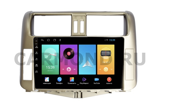 Магнитола FarCar D065M для Toyota Land Cruiser Prado 150 2009-2013 на Android 8.1 цвет-бронза - фото 199443