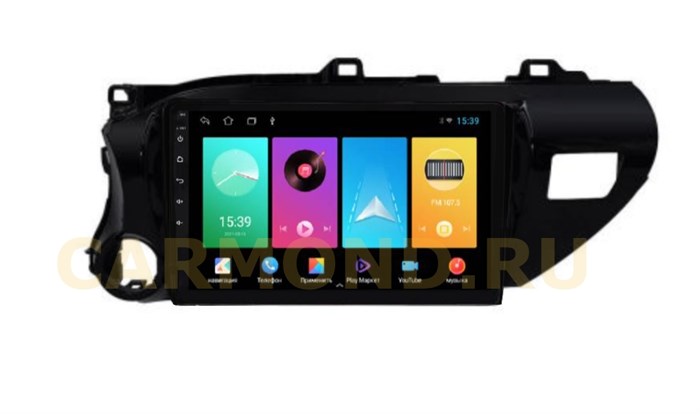 Магнитола FarCar D588/1077M для Toyota Hilux 2015-2020 на Android 8.1 - фото 200135