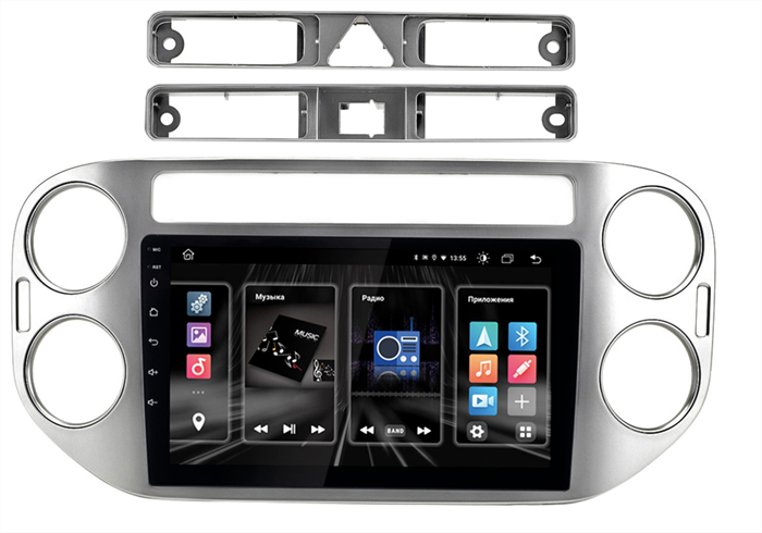 INCAR DTA2-8603 для Volkswagen Tiguan 2007-2016 красный MFD DSP, 9" на Android 10.0 - фото 203101