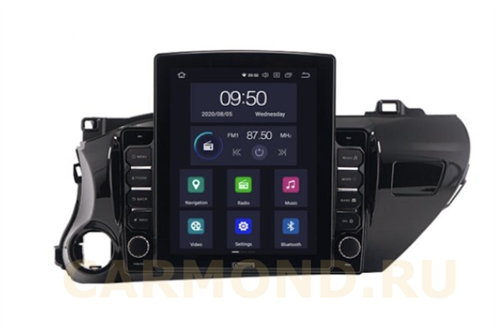 CarMedia OL-1686-HL TESLA для Toyota Hilux VIII 2015-2020 на Android 10.0 - фото 203925