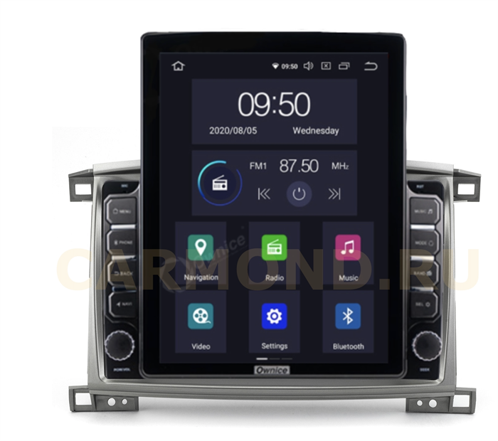 CarMedia OL-1698-HL TESLA для Toyota Land Cruiser 100 2002-2008 на Android 10.0 - фото 203979