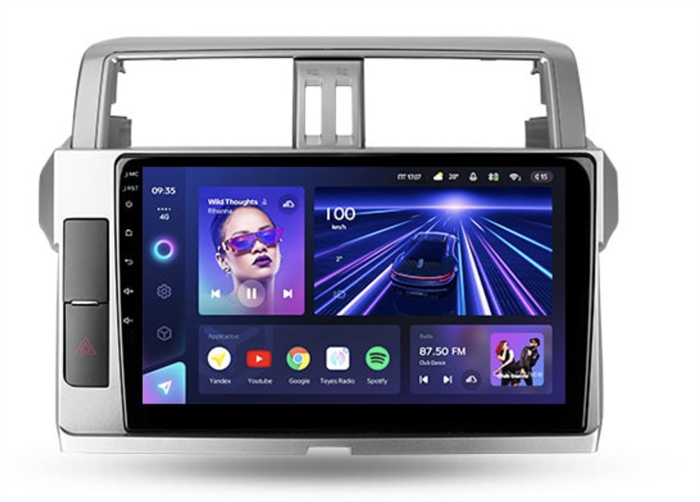 Штатная магнитола Teyes CC3 3/32 GB для Toyota Land Cruiser Prado 150 2013-2017 на Android 10.0 - фото 210053