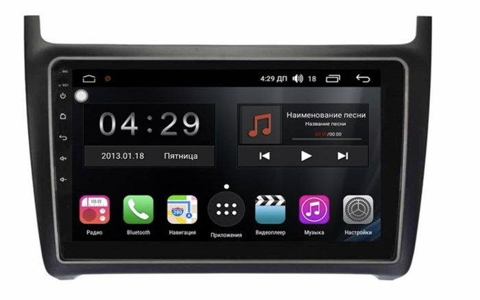 Магнитола Farcar RL910R (S300) для VW Polo 5 2009-2018 на Android 9.0 - фото 212619