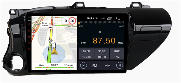 Parafar для Toyota Hilux 2018+ на Android 10.0 (PF063LTX) - фото 218045