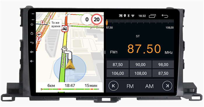 Parafar для Toyota Highlander (U50) 2014-2019 на Android 10.0 (PF467LTX) - фото 218124