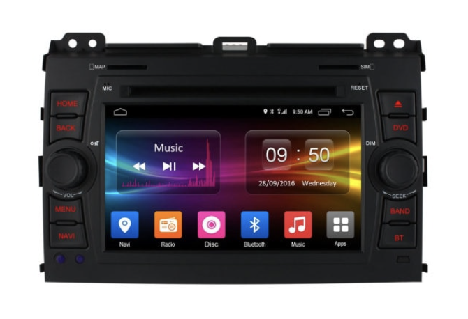 CarMedia XN-7027-P6 для Toyota Land Cruiser Prado 120 2002-2009 на Android 10.0 - фото 218979