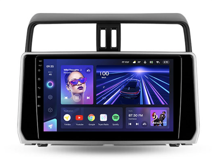 Штатная магнитола Teyes CC3 6/128 ГБ для Toyota Land Cruiser Prado 150 2017-2020 на Android 10.0 - фото 220321