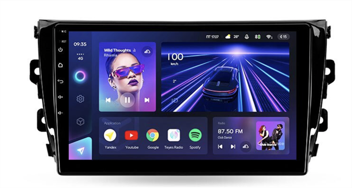Штатная магнитола Teyes CC3 6/128 ГБ для Zotye T600 на Android 10.0 - фото 220400
