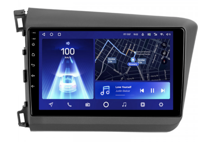 Штатная магнитола Teyes CC2 Plus 4/64 ГБ для Honda Civic 2012-2015 на Android 10.0 - фото 226813