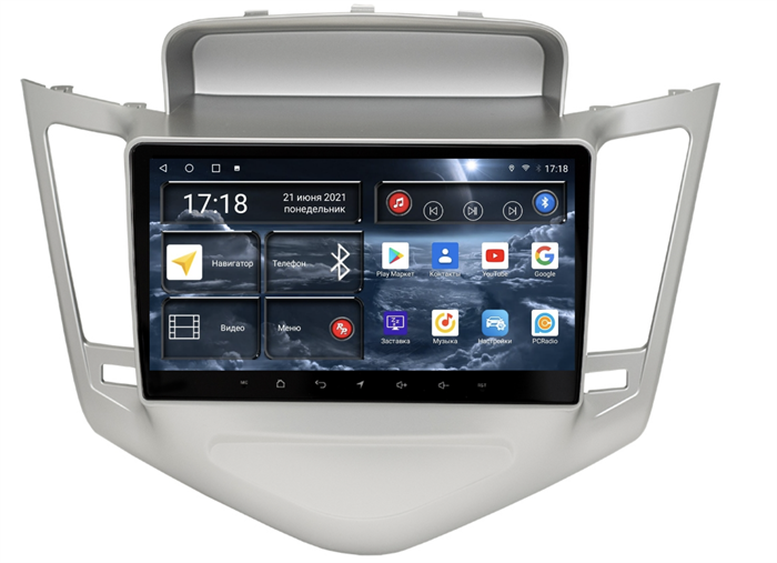 Штатная магнитола Redpower 71045S для Chevrolet Cruze I 2009-2012 на Android 10.0 Silver - фото 227925