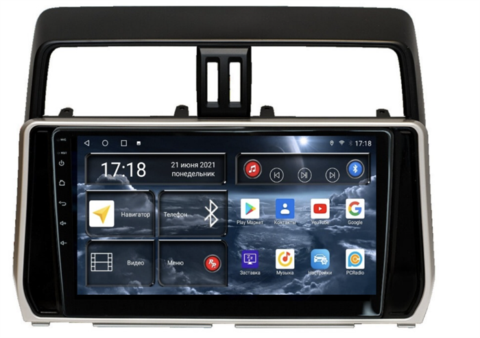Штатная магнитола Redpower 71365 для Toyota Land Cruiser Prado 150 2017-2020 на Android 10.0 - фото 229263