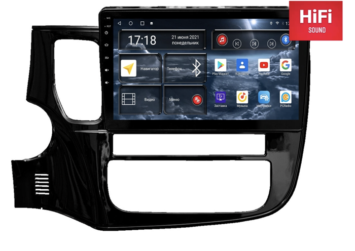 Штатная магнитола Redpower 75156 Hi-Fi для Mitsubishi Outlander III 2013-2020 на Android 10.0 - фото 230374