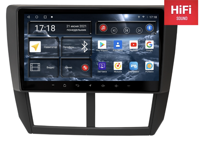 Штатная магнитола Redpower 75062 Hi-Fi для Subaru Forester III, Impreza III 2007-2013 на Android 10.0 - фото 230649