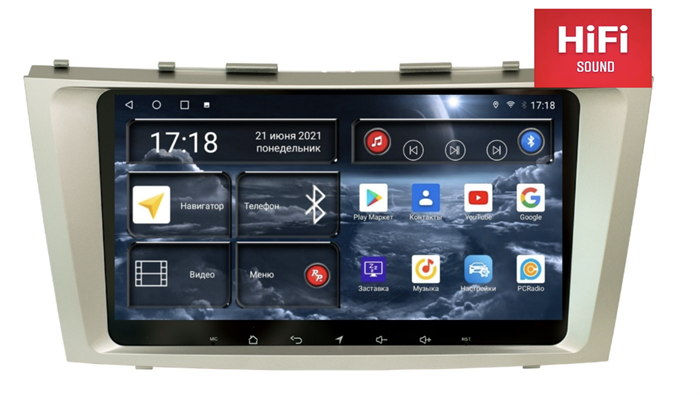 Штатная магнитола Redpower 75264 Hi-Fi для Toyota Camry V40 2006-2011 на Android 10.0 - фото 230746