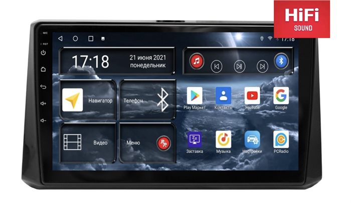 Штатная магнитола Redpower 75072 Hi-Fi для Toyota Corolla XII (E210) 2019-2025 на Android 10.0 - фото 230801
