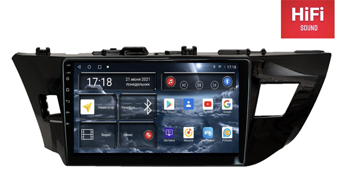 Штатная магнитола Redpower 75066 Hi-Fi для Toyota Corolla XI 2013-2015 на Android 10.0 - фото 230834