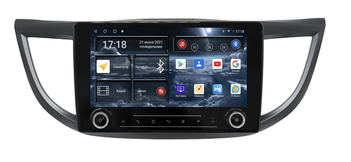 Штатная магнитола Redpower K71111 для Honda CR-V IV 2012-2016 на Android 10.0 - фото 231415