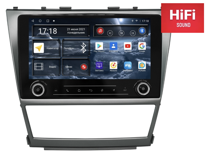 Штатная магнитола Redpower K75064 Hi-Fi для Toyota Camry V40 2006-2011 климат под рынок США на Android 10.0 - фото 232046
