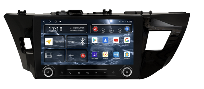 Штатная магнитола Redpower K71066 для Toyota Corolla XI 2013-2015 на Android 10.0 - фото 232119
