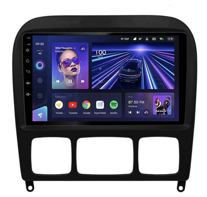 Штатная магнитола Teyes CC3 6/128 ГБ для Mercedes Benz S-class (W220) 1998-2005 на Android 10.0 - фото 237068