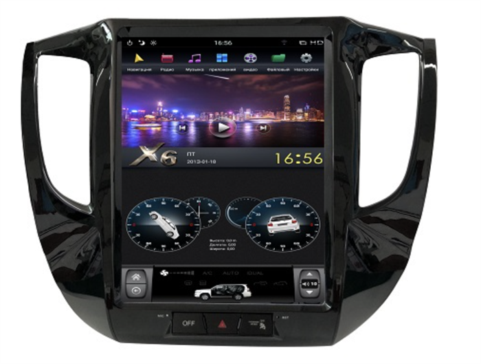Автомагнитола Farcar ZF094-1 DSP Tesla Style для Mitsubishi L200 2006-2015, Rajero Sport 2009-2014 на Android 8.1 - фото 238312