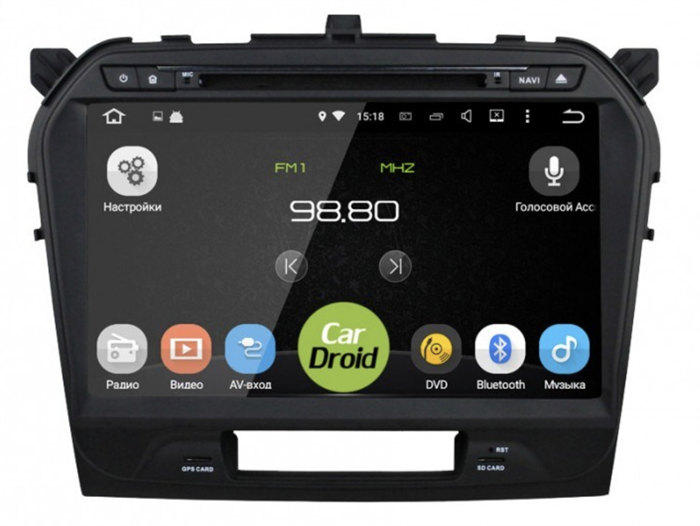 Штатная магнитола Roximo CarDroid RD-3504-1gb для Suzuki Vitara IV 2014-2024 (Android 5.1.1) - фото 239507