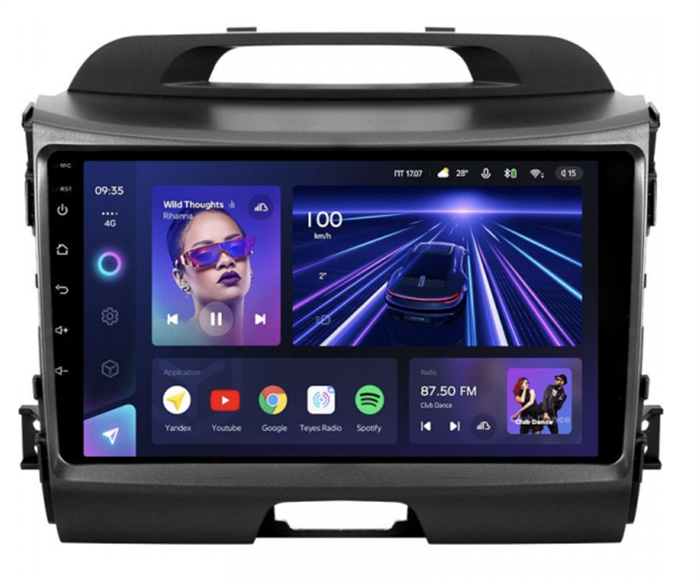 Штатная магнитола Teyes CC3 4/64 ГБ для KIA Sportage III 2010-2016 на Android 10.0 - фото 240882