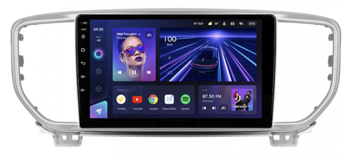 Штатная магнитола Teyes CC3 4/64 ГБ для KIA Sportage IV 2018-2022 на Android 10.0 - фото 240895