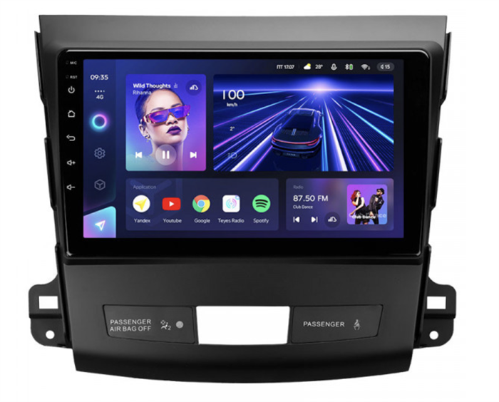 Штатная магнитола Teyes CC3 6/128 ГБ для Mitsubishi Outlander XL 2006-2012 на Android 10.0 - фото 240947
