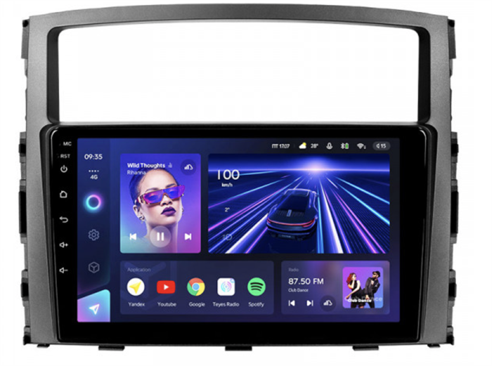 Штатная магнитола Teyes CC3 6/128 ГБ для Mitsubishi Pajero IV 2006-2019 на Android 10.0 - фото 240956