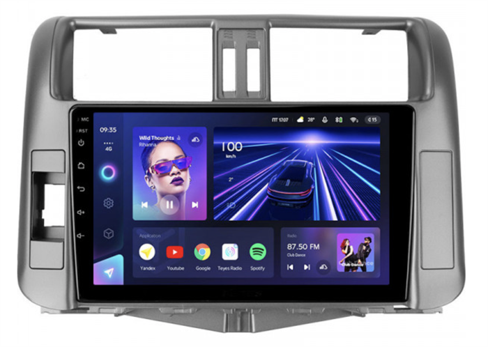 Штатная магнитола Teyes CC3 3/32 GB для Toyota Land Cruiser Prado 150 2009-2013 на Android 10.0 - фото 241238