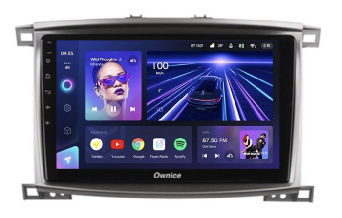 Штатная магнитола Teyes CC3 3/32 GB для Toyota Land Cruiser 100 2002-2007 на Android 10.0 - фото 243526