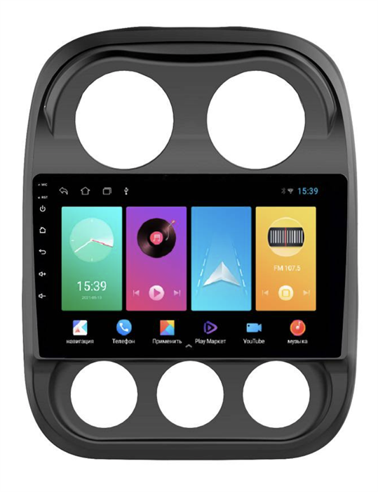 Магнитола FarCar D1078M для Jeep Compass I 2011-2016 на Android 8.1 - фото 243633