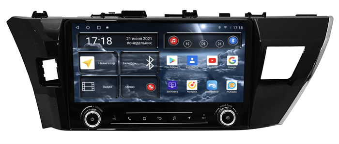 Штатная магнитола Redpower K71166 для Toyota Corolla XI 2013-2015 на Android 10.0 - фото 246227