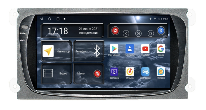 Универсальная магнитола Redpower 71003B для Ford на Android 10.0 - фото 246300