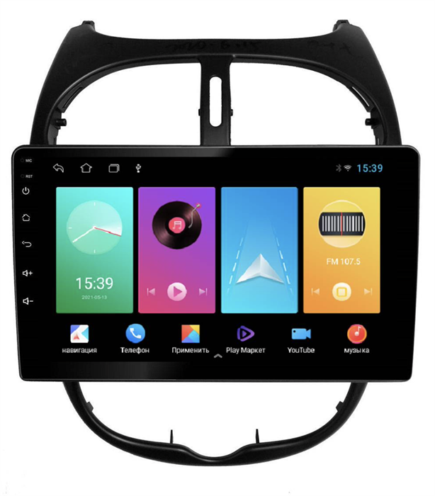 Магнитола FarCar D778M для Peugeot 206 1998-2008 на Android 8.1 - фото 246472