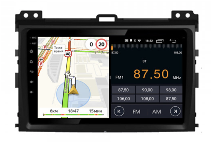 Parafar для Toyota Land Cruiser Prado 120 2002-2009 на Android 11.0 (PF456FHD) - фото 249723