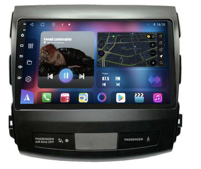 Магнитола Farcar XL056M (S500 PLUS) (6/128ГБ) для Mitsubishi Outlander XL 2006-2012 на Android 12.0 - фото 252467