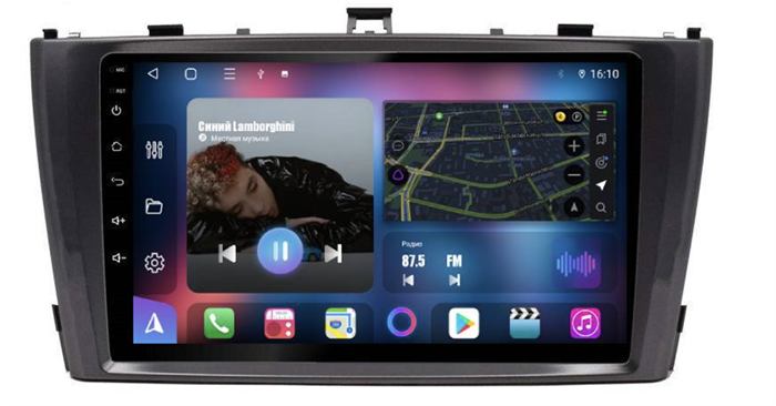 Магнитола Farcar XL1224M (S500 PLUS) (6/128ГБ) для Toyota Avensis III 2009-2015 на Android 12.0 - фото 252550