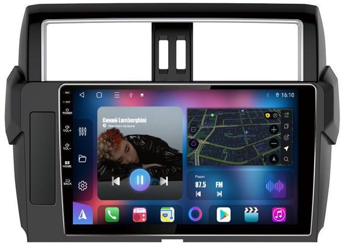 Магнитола Farcar XL347/531M (S500 PLUS) (6/128ГБ) для Toyota Land Cruiser Prado 150 2013-2017 на Android 12.0 - фото 255856