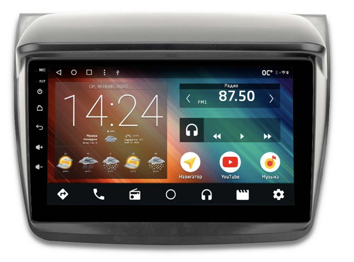 Автомагнитола IQ NAVI P6-2001CFSHD (6/128ГБ) для Mitsubishi L200 IV 2006-2015 на Android 10.0 - фото 258380