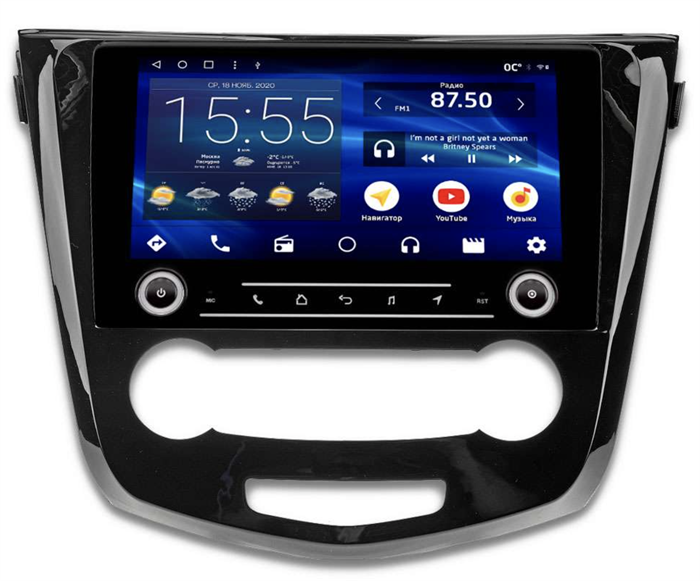 Штатная магнитола IQ NAVI P6K-2105CFSHD (6/128ГБ) для Nissan Qashqai II, X-Trail III (T32) 2015-2019 кондиционер с кнопками на Android 10.0 - фото 258649