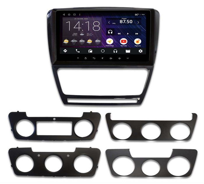 Штатная магнитола IQ NAVI P6-2504KFSHD SUPER HD (6/128ГБ) для Skoda Octavia II (A5) 2004-2013 на Android 10.0 - фото 259098