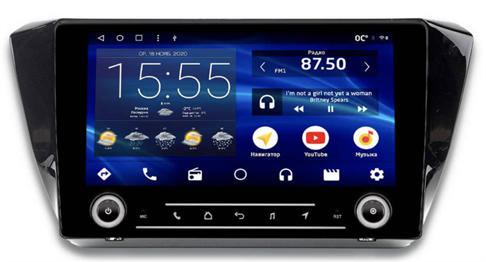 Штатная магнитола IQ NAVI P6K-2506CFSHD (6/128ГБ) для Skoda Superb III 2015-2024 на Android 10.0 - фото 259201