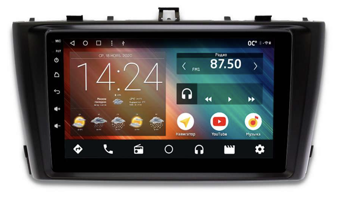 Автомагнитола IQ NAVI P6-2922CFSHD (6/128ГБ) для Toyota Avensis III 2009-2015 на Android 10.0 - фото 259392